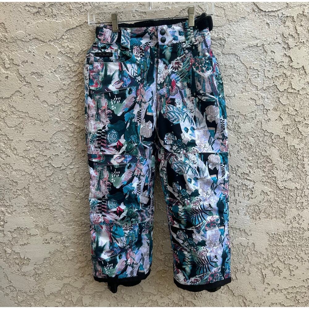 LIQUID Activewear Colorful Snowpants Sz Girl Youth Small (9-10y)